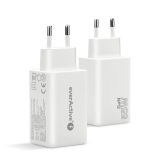 Charger GaN 1 x USB 2 x USB-C Quick Charge 4+ 65W white