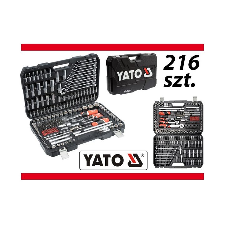 YATO YT-38841 1/4 3/8 1/2 Socket wrench set