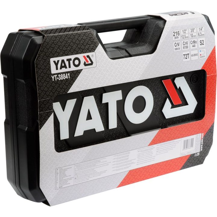 YATO YT-38841 1/4 3/8 1/2 Socket wrench set