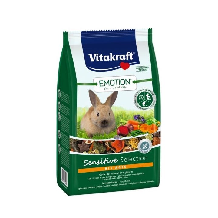 VITAKRAFT EMOTION Sensitive dry rabbit food - 600 g