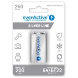Rechargeable batteries everActive Ni-MH 6F22 9V 250 mAh Silver Line