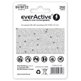 Rechargeable batteries everActive Ni-MH 6F22 9V 250 mAh Silver Line