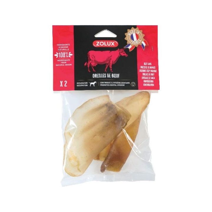 ZOLUX Beef ear - chew for dog - 40g