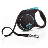 Flexi Automatic leash Black Design M 5 m Blue