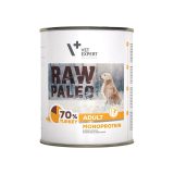 VETEXPERT Raw Paleo Adult Monoprotein Turkey - wet dog food - 800 g