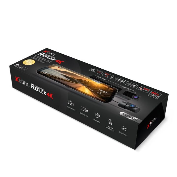 XBLITZ REFLEX 4K DVR 4K HDR PREMIUM CON CÁMARA DE MARCHA ATRÁS WI-FI Y GPS