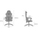 Huzaro Force 2.7 Black Carbon Gaming chair Blue