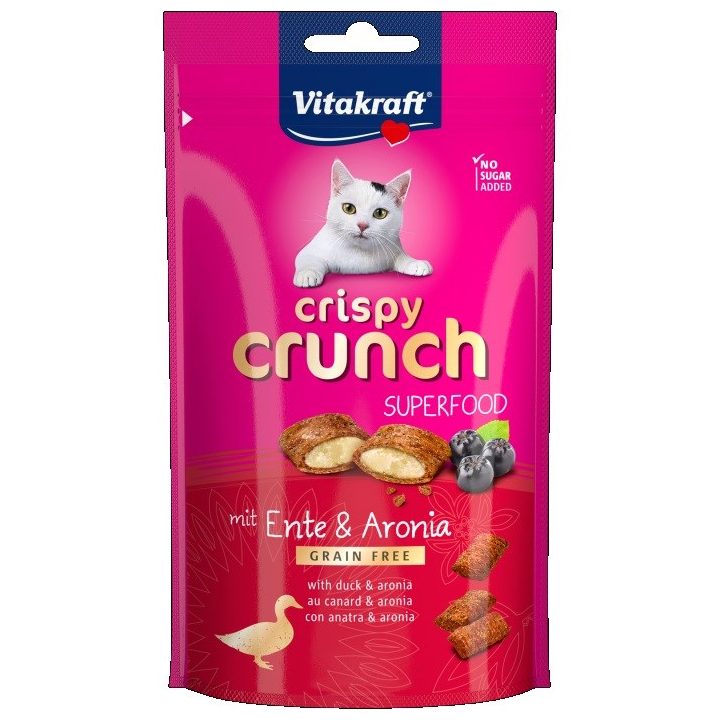 VITAKRAFT Crispy Crunch Duck with chokeberry - cat treats - 60g