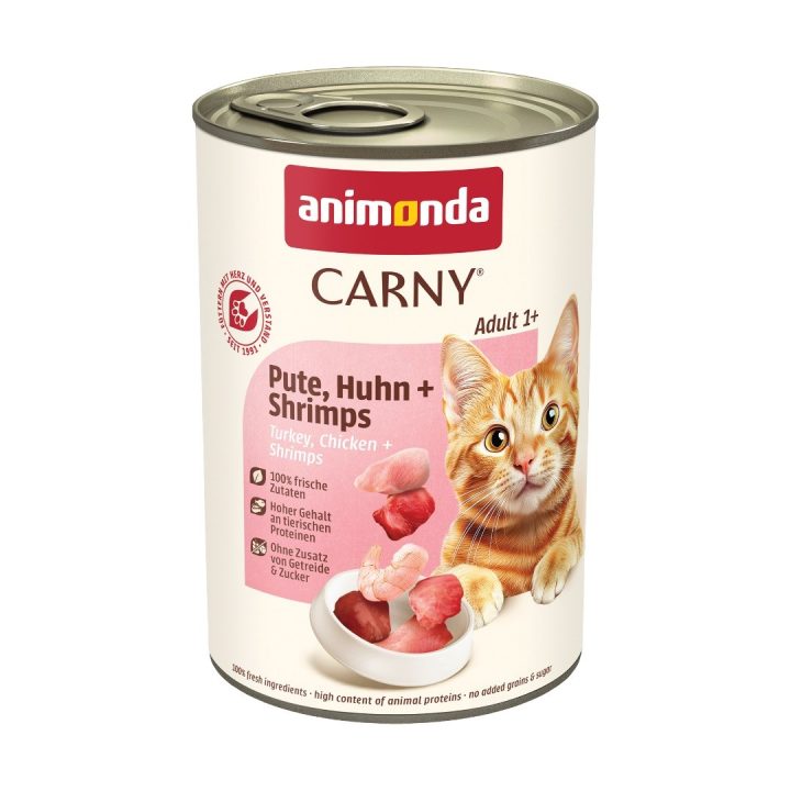ANIMONDA Carny Adult Turkey chicken and shrimp - wet cat food - 400g