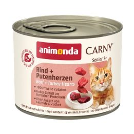 ANIMONDA Carny Senior Beef and turkey hearts - wet cat food - 200g