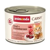 ANIMONDA Carny Senior Beef and turkey hearts - wet cat food - 200g