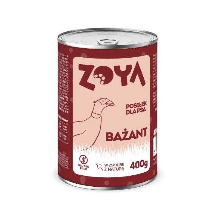 ZOYA Pheasant - wet dog food - 400g