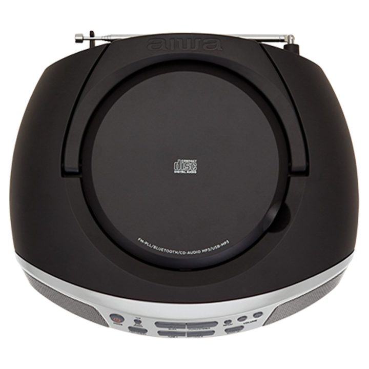 Aiwa BBTU-400SL portable stereo system Analog & digital 6 W FM Silver MP3 playback
