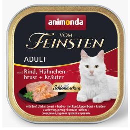 ANIMONDA Vom Feinsten Adult Beef chicken breast and herbs - wet cat food - 100g