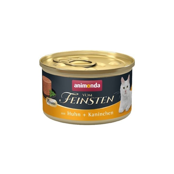 ANIMONDA Vom Feinsten Mousse Chicken and rabbit - wet cat food - 85g