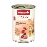 ANIMONDA Carny Kitten Veal chicken turkey - wet cat food - 400g