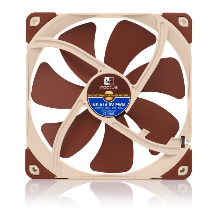 Noctua NF-A14 Computer case Fan 14 cm Beige Brown