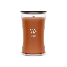 WoodWick Saffron Smoke wax candle Cylinder Brown 1 pc(s)
