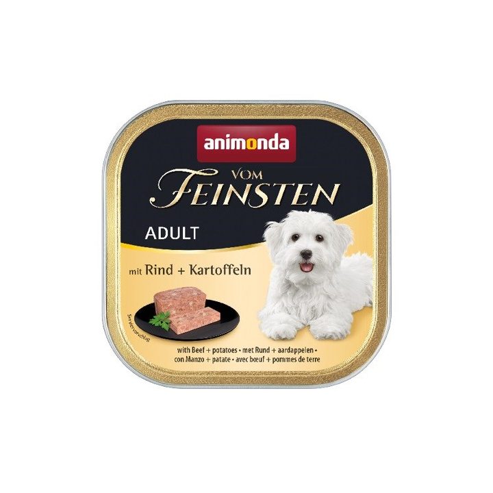 ANIMONDA Vom Feinsten Adult Beef and potatoes - wet dog food - 150g