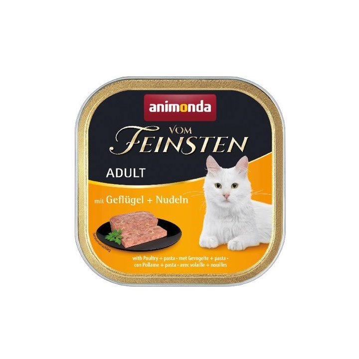ANIMONDA Vom Feinsten Adult Poultry with pasta - wet cat food - 100g