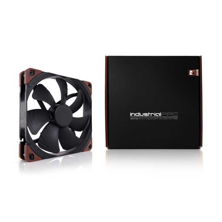 Noctua NF-A14 INDUSTRIALPPC-2000 PWM Computer case Fan 14 cm Black Brown 1 pc(s)