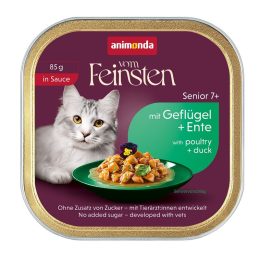 ANIMONDA Vom Feinsten Senior in Sauce Poultry and duck - wet cat food - 85g