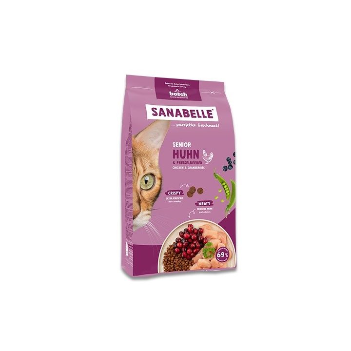 BOSCH Sanabelle Life Senior chicken & cranberries - dry cat food - 8kg
