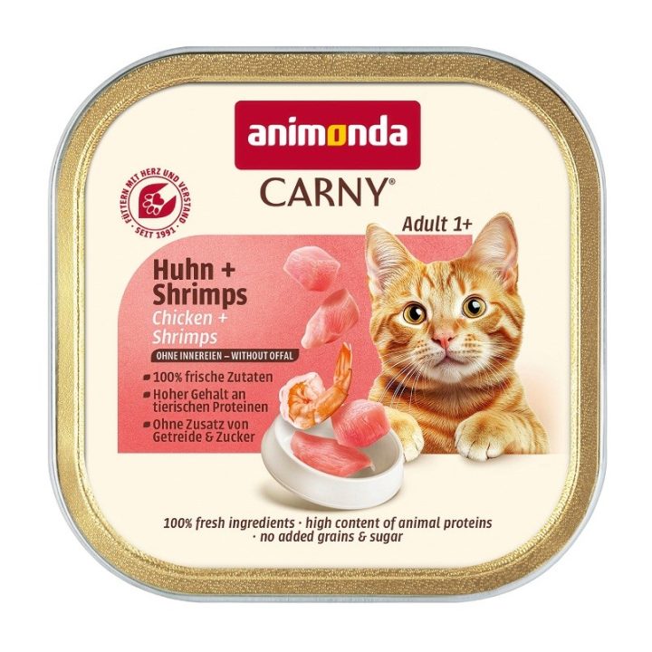 ANIMONDA Carny Adult Chicken and shrimp - wet cat food - 85g