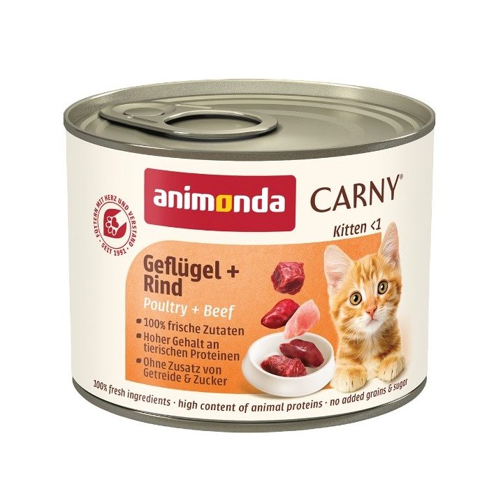 ANIMONDA Carny Kitten Poultry Beef - wet cat food - 200 g