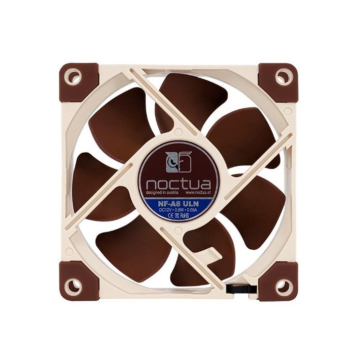 Noctua NF-A8 ULN computer cooling system Computer case Fan 8 cm Beige Brown