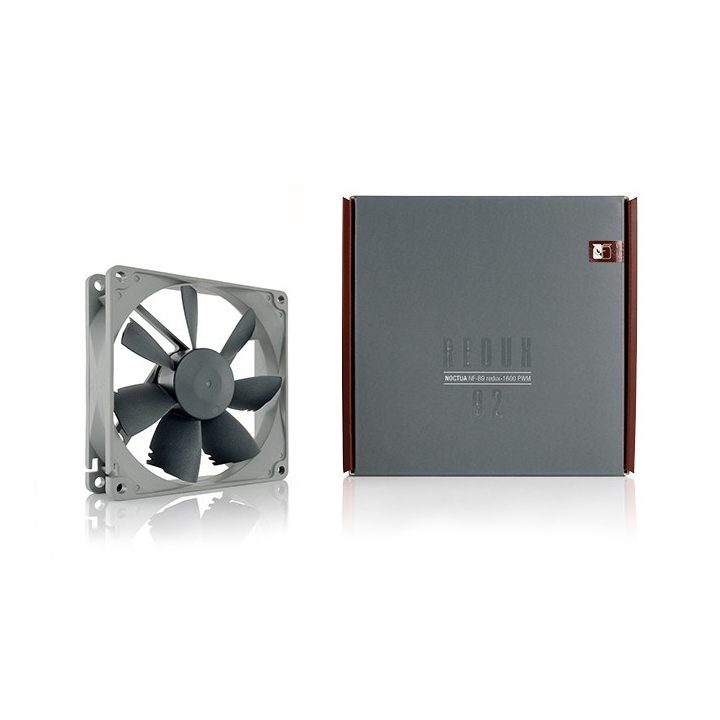 Noctua NF-B9 redux-1600 PWM Computer case Fan 9.2 cm Black Grey
