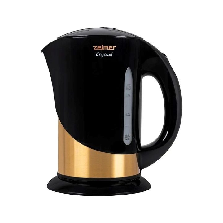 Zelmer ZCK7630 Crystal Gold 1.7-litre 2200W electric kettle black and gold