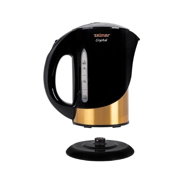 Zelmer ZCK7630 Crystal Gold 1.7-litre 2200W electric kettle black and gold