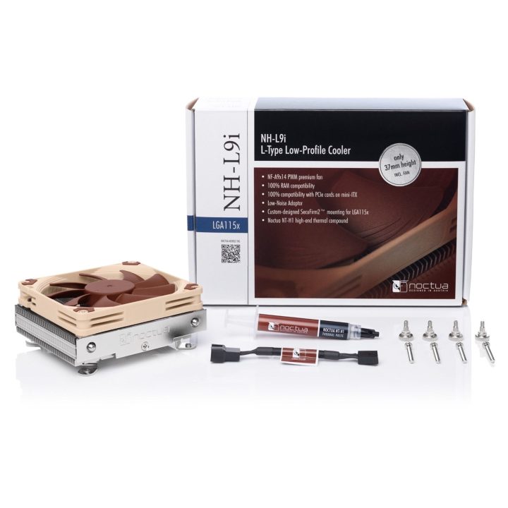 Noctua NH-L9i Processor Cooler 9.2 cm Beige Brown Silver