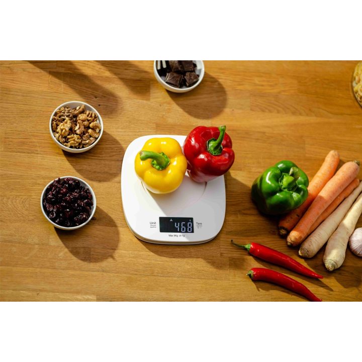 Zelmer ZKS1451 White Ivory Countertop Square Electronic kitchen scale