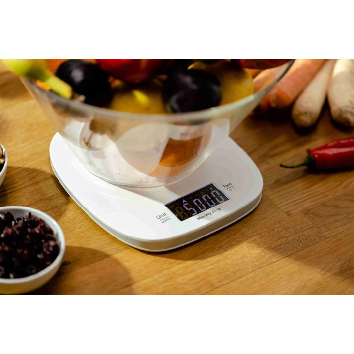 Zelmer ZKS1451 White Ivory Countertop Square Electronic kitchen scale