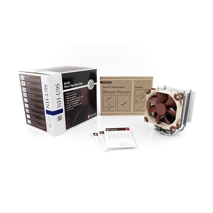 Noctua NH-U9S computer cooling system Processor Cooler 9.2 cm Brown Metallic