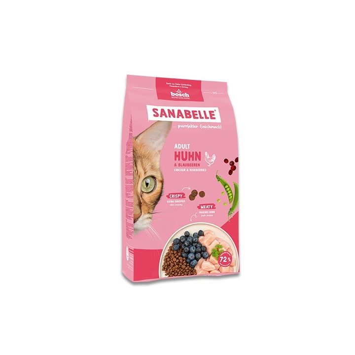 BOSCH Sanabelle Life Adult Chicken & blueberries - dry cat food - 8kg