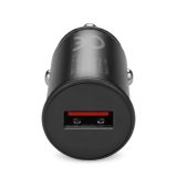 Car charger 1 X USB QC3.0 18W black + cable USB-C 1m