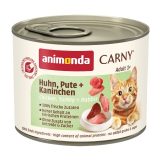 ANIMONDA Carny Adult Chicken turkey rabbit - wet cat food - 200g