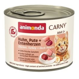 ANIMONDA Carny Adult Chicken turkey and duck hearts - wet cat food - 200g