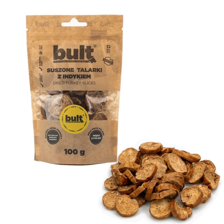 BULT Dried turkey slices - dog treat - 100g