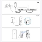 Reolink D340W - 5MP Video Doorbell with Chime 2.4/5 GHz Wi-Fi Person Detection Two-Way Audio Works with NVRs white