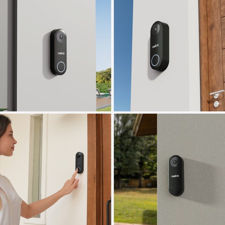 Reolink D340W - 5MP Video Doorbell with Chime 2.4/5 GHz Wi-Fi Person Detection Two-Way Audio Works with NVRs white