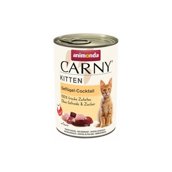 ANIMONDA Cat Carny Kitten Cocktail with poultry - wet cat food- 400g