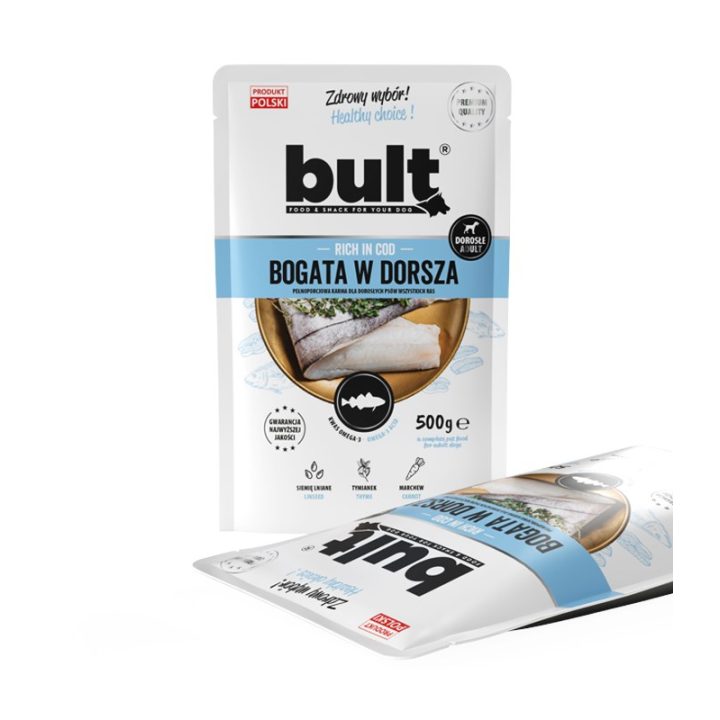 BULT Rich in cod - wet dog food - 500g