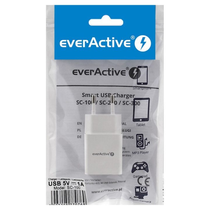 Charger everActive SC-100 1xUSB 1A