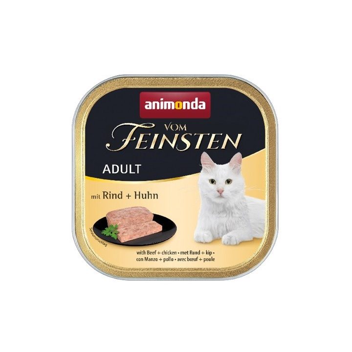 ANIMONDA Vom Feinsten Adult Beef with chicken - wet cat food - 100g