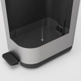 ROTHO Ribo Silver - pedal bin – 35l