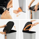 ROTHO Ribo Silver - pedal bin – 35l